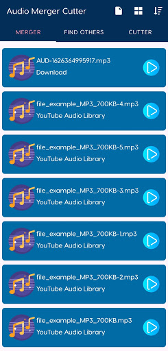 Android application MP3 Audio Merger Cutter screenshort