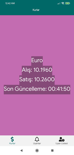Döviz/Altın Takip Screen 3