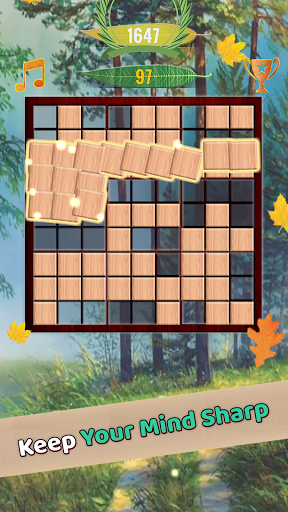 Android application Wooden 99: Sudoku Block Puzzle screenshort