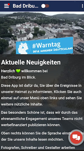 Android application Bad Driburg im Blick screenshort