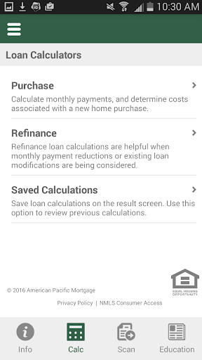 LaSalle Mortgage Services Screen 2