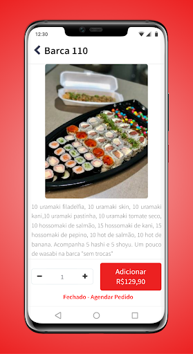 Hayai Sushi Delivery Screen 2