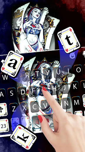 Queen Cards Keyboard Backgroun Screen 3