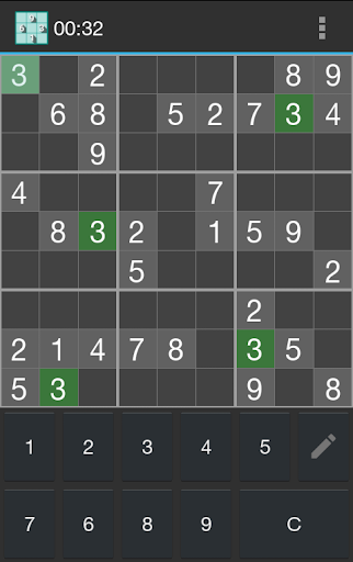 Android application Sudoku screenshort