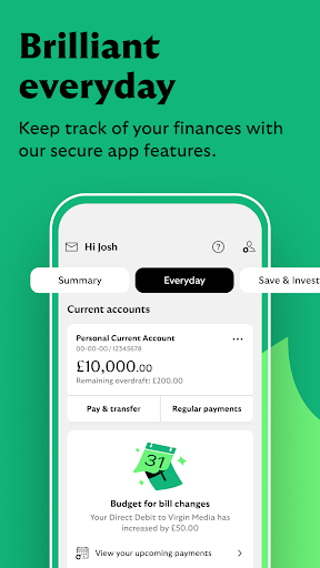 Screenshot of Lloyds Mobile Banking