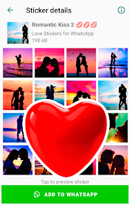 Screenshot 3 Románticas Pegatinas de Amor android