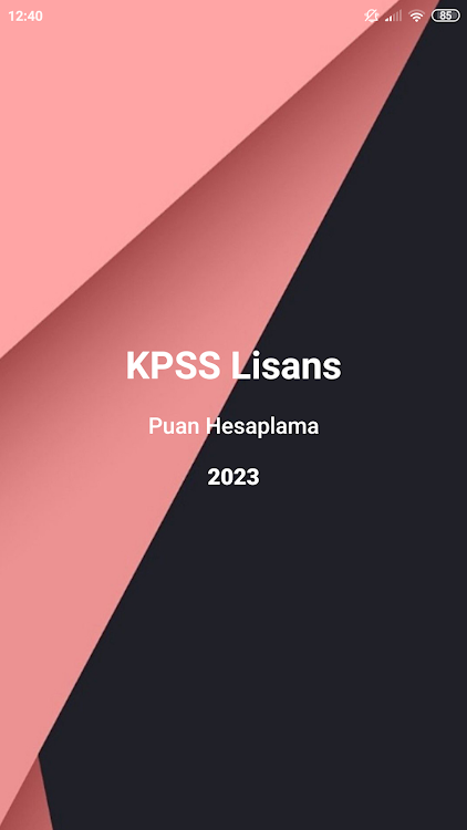 KPSS Lisans Puan Hesaplama - 1.1 - (Android)
