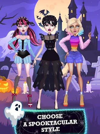 Game screenshot Halloween Makeup DressUp Games mod apk