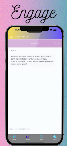 Wells AI - Wellness Coach Screen 3