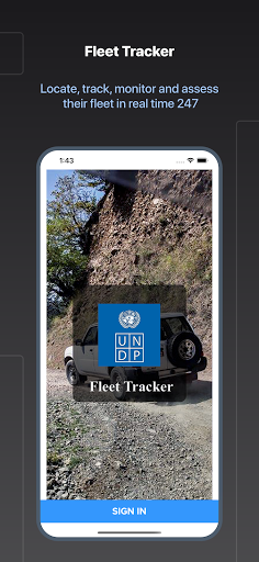 Android application UNDP Fleet Tracker screenshort