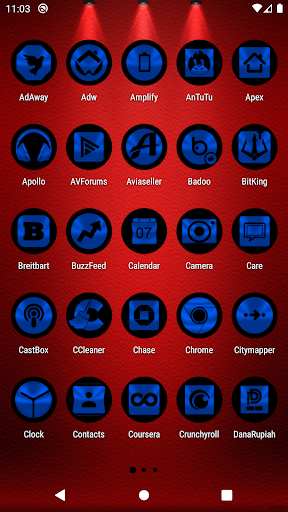 Oreo Blue Icon Pack Screen 2