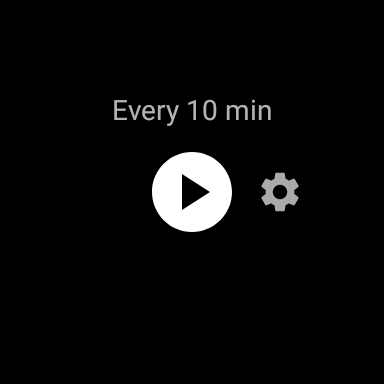 Android application Current time informer screenshort
