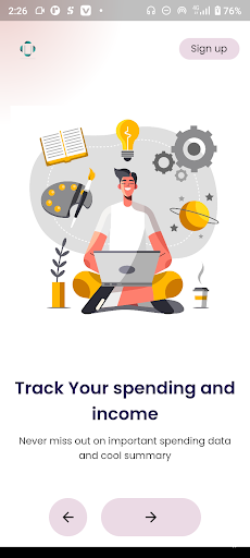 Android application Money Minder - expense tracker screenshort