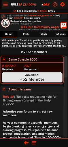 Rule1A Incremental: Idle Forum screenshot 4