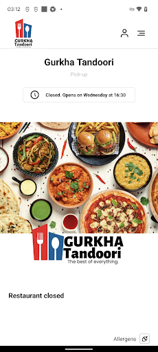 Android application Gurkha Tandoori - DD11 screenshort