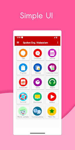 Android application Spoken English Malayalam screenshort