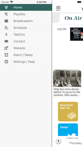 WMNR Fine Arts Radio App Screen 3