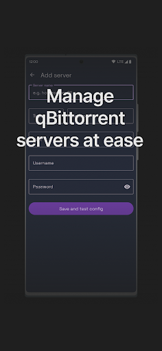 Android application qBittorrent Manager screenshort