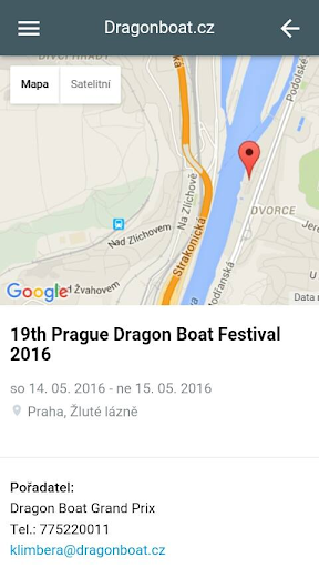 Android application Dragonboat.cz screenshort