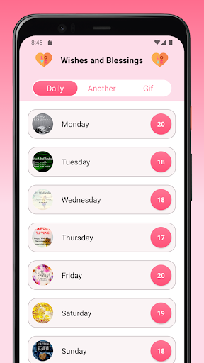Screenshot of Everyday Wishes & Blessings