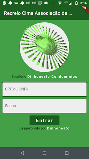 Android application Águas de Araxá Condomínio screenshort