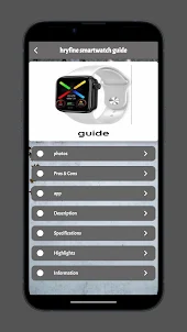 hryfine smartwatch guide