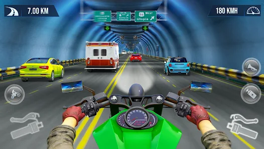 Jogos de corrida de bicicleta de mundo aberto real: Extreme Grand Track  Auto Highway Traffic Rider de tráfego de motocicleta Jogos de bicicleta de