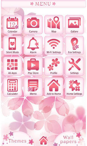 Pink Wallpaper-Sakura Print- Screen 3