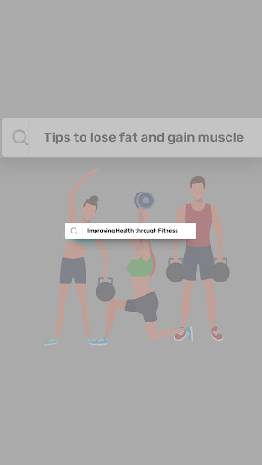 Android application Fitness For Health screenshort