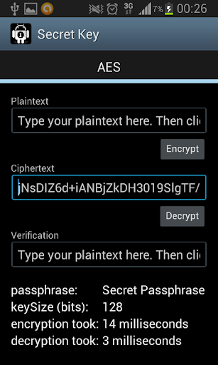 Android application CryptoTools screenshort