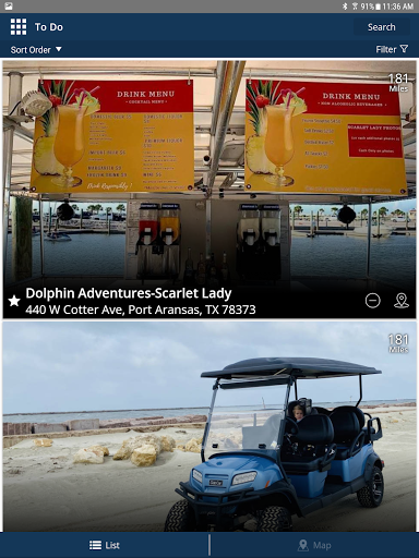 Screenshot of Visit Port Aransas