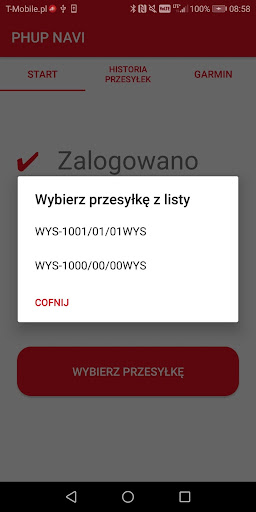 Android application PHUP Navi screenshort