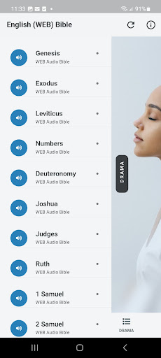 English (WEB) Bible Player Screen 3
