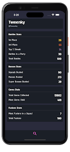 Squad Stats for Squad Busters