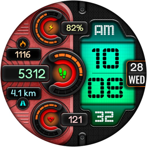 Digital DUBAS URX22 Watch face screenshot 16