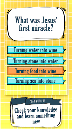 Android application Holy Bible Quiz Game screenshort
