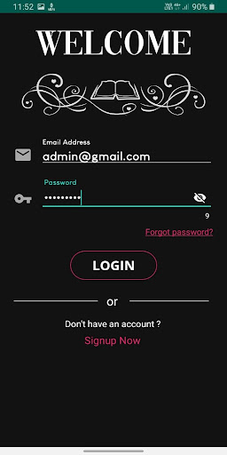 Android application Notes screenshort
