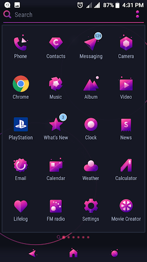 Purple Ring  - theme Xperia™