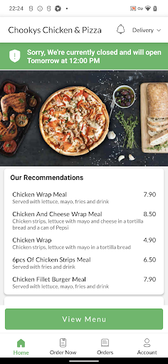 Chookys Chicken & Pizza Screen 2