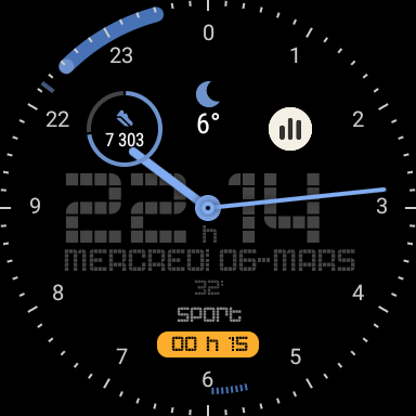 Android application Calendar Alternative WatchFace screenshort