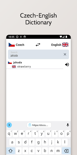 Czech-English Dictionary Screen 3