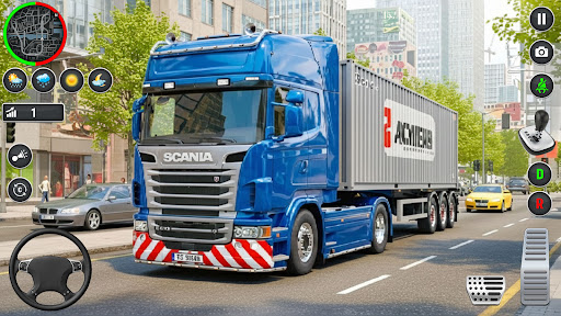 Cargo Trailer Truck Drive Game screenshot 14