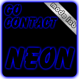 Blue neon GO Contact theme icon
