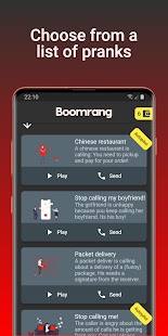 Boomrang - Prank Call App Screenshot