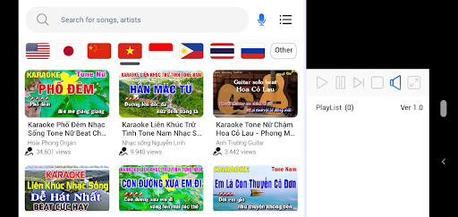Android application Karaoke World screenshort