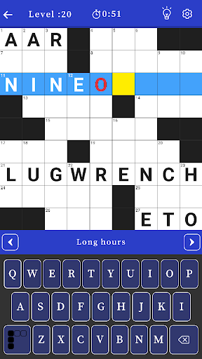 Crossword Puzzle Screen 3