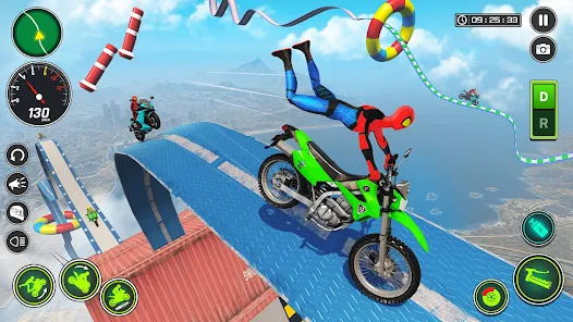 Super heroi Motor Bicicleta Corrida Jogos Para Crianças, Aranha