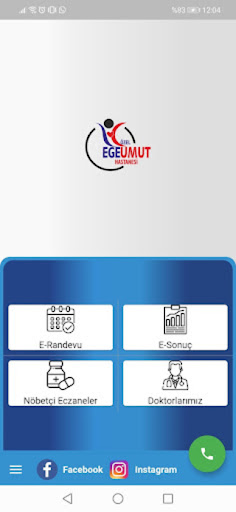 Android application Özel Egeumut Hastanesi screenshort
