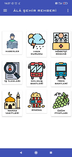 Android application âlâ - Alaşehir Rehberi screenshort