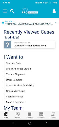 ProExchange for Distributors Screen 3